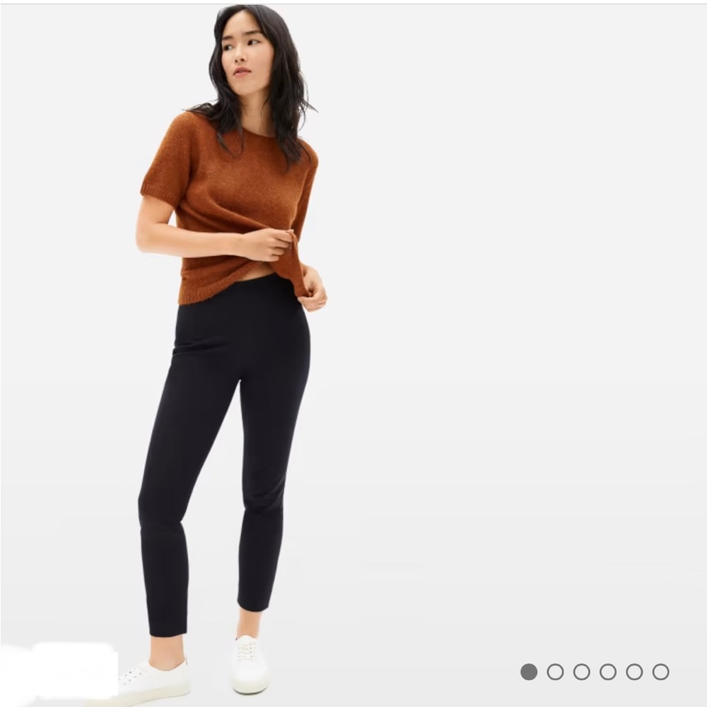 **SOLD** The Side-Zip Cotton Stretch Pant - Black 4